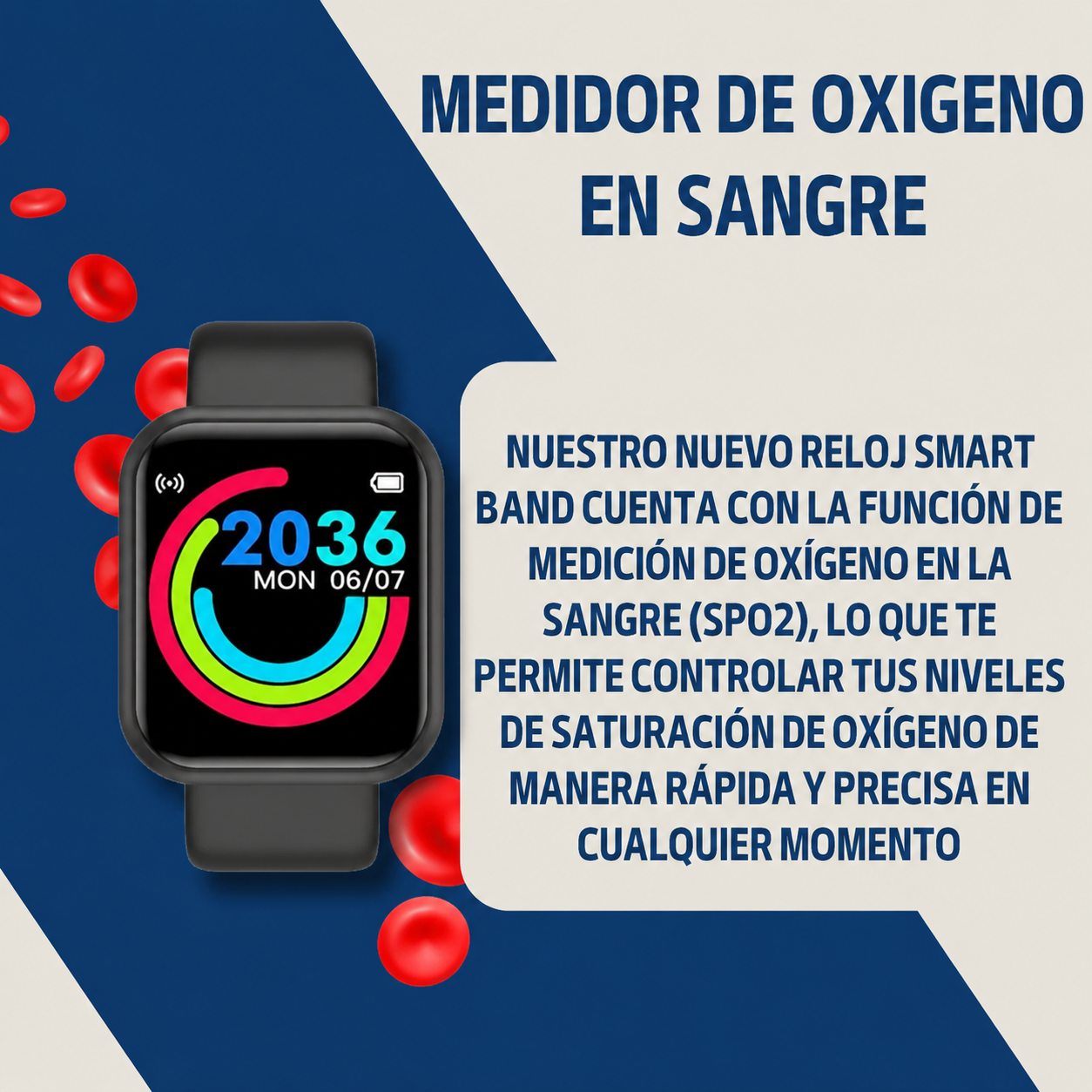 SmartWatch Reloj Inteligente con Medidor de Salud Completo - Envío gratis