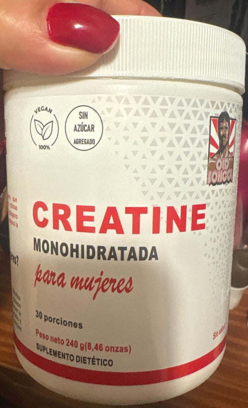 CREATINA MUJER monohidrato. Más fuerza, energía y músculo real. Sin fase de carga, solo 5g al día.