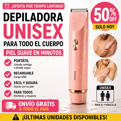 SilkTrim™ 2 en 1 | Depiladora Unisex para Todo el Cuerpo
