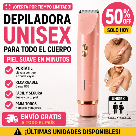 SilkTrim™ 2 en 1 | Depiladora Unisex para Todo el Cuerpo