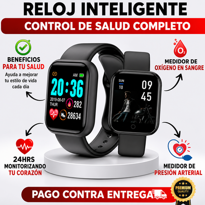 SmartWatch Reloj Inteligente con Medidor de Salud Completo - Envío gratis